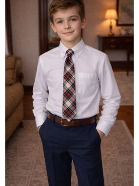 NWT J Crew Crewcuts Boys Tartan Plaid Tie Classic Preppy Cotton Holidays